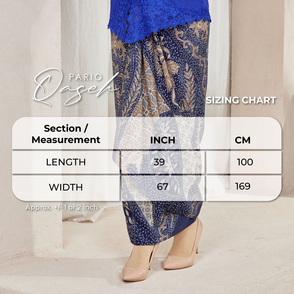 Foto (SET) Kebaya Zainun Black X Pario Qaseh Choc