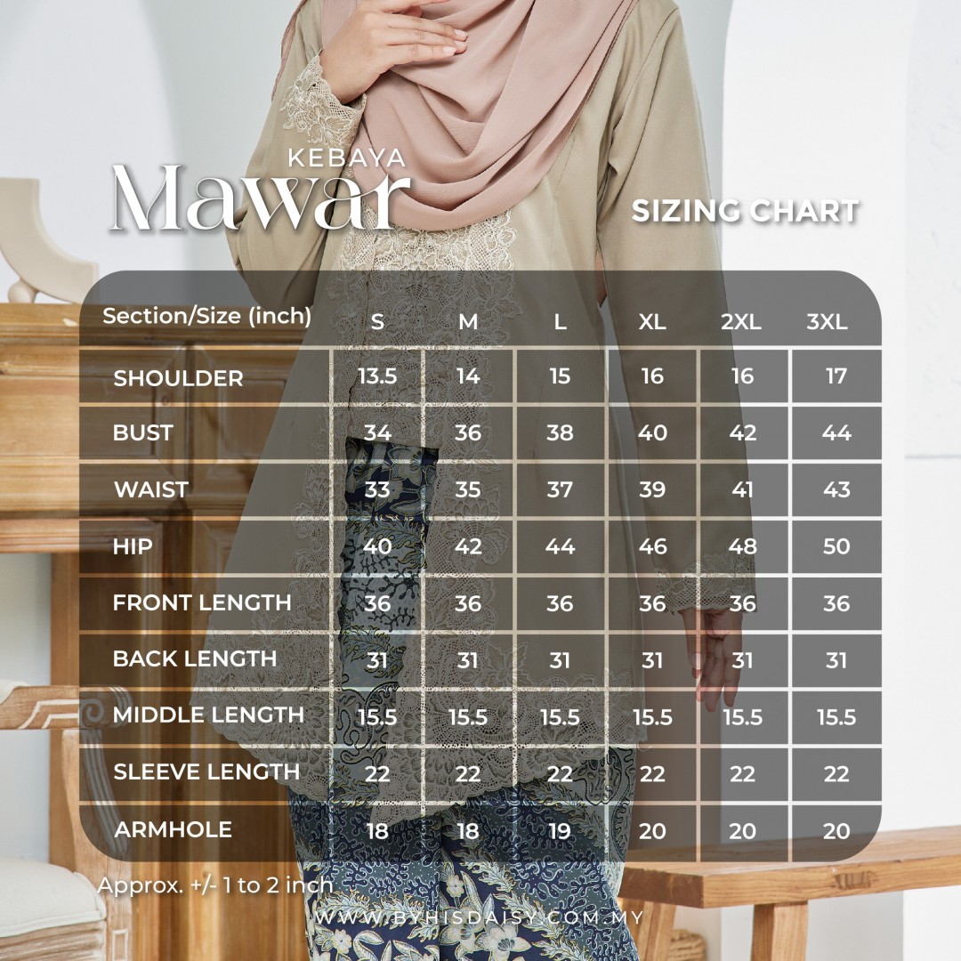 (TOP) AS-IS Kebaya Mawar