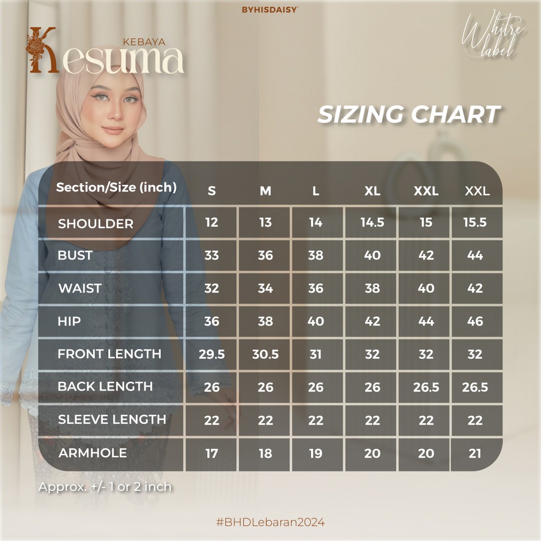 (TOP) KEBAYA KESUMA - RAYA EDITION