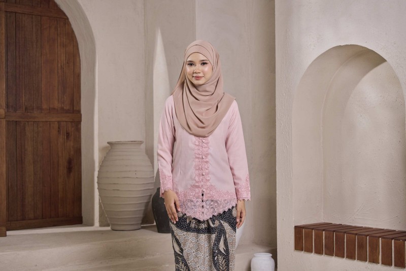 (TOP ONLY) KEBAYA ZAINUN 2.0 SOFT PINK