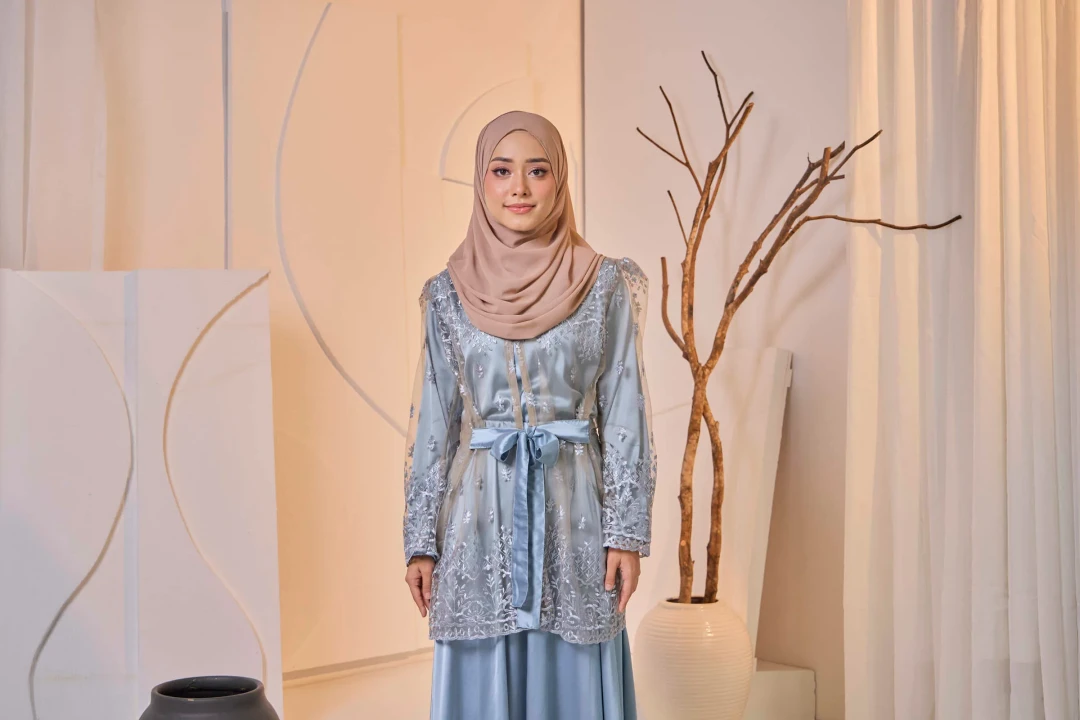 (TOP ONLY) KARISMA OUTERWEAR DUSTY BLUE