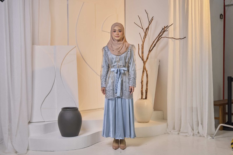 (TOP ONLY) KARISMA OUTERWEAR DUSTY BLUE