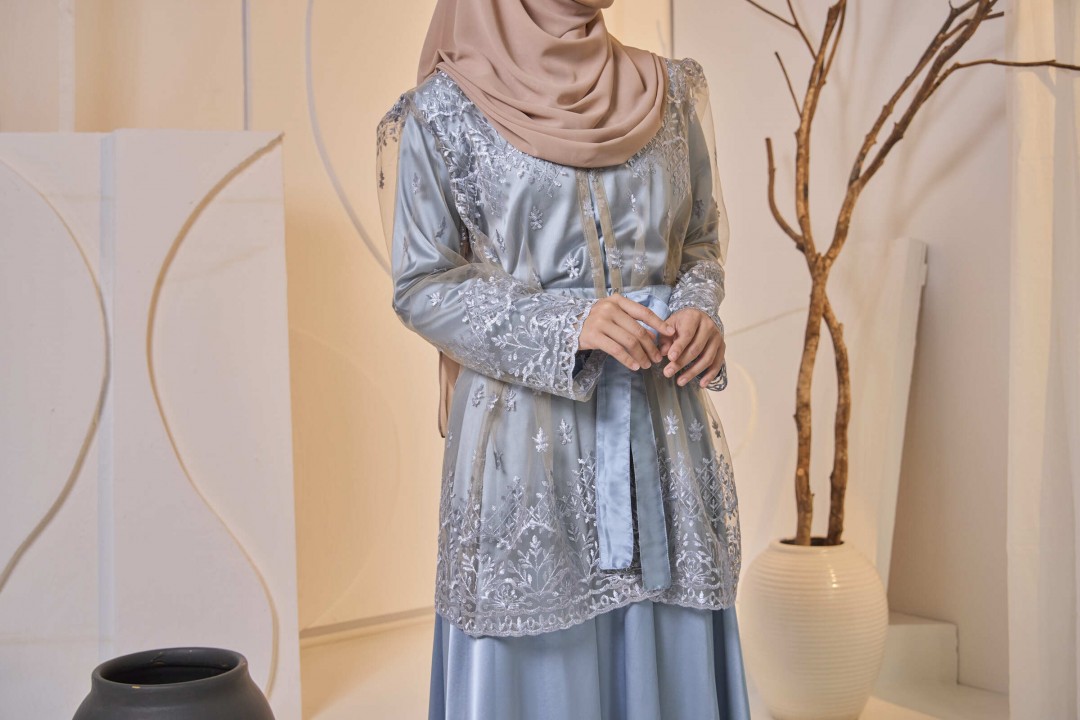 (TOP ONLY) KARISMA OUTERWEAR DUSTY BLUE