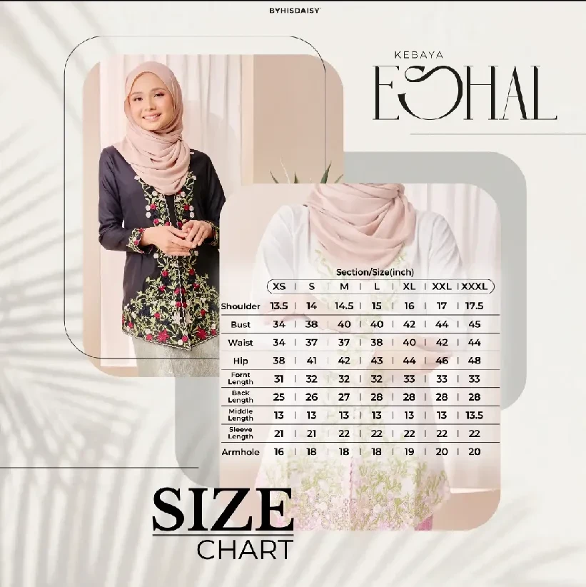 (SET) Kebaya Eshal Black x Pario Embun Green (FREE SHIPPING)