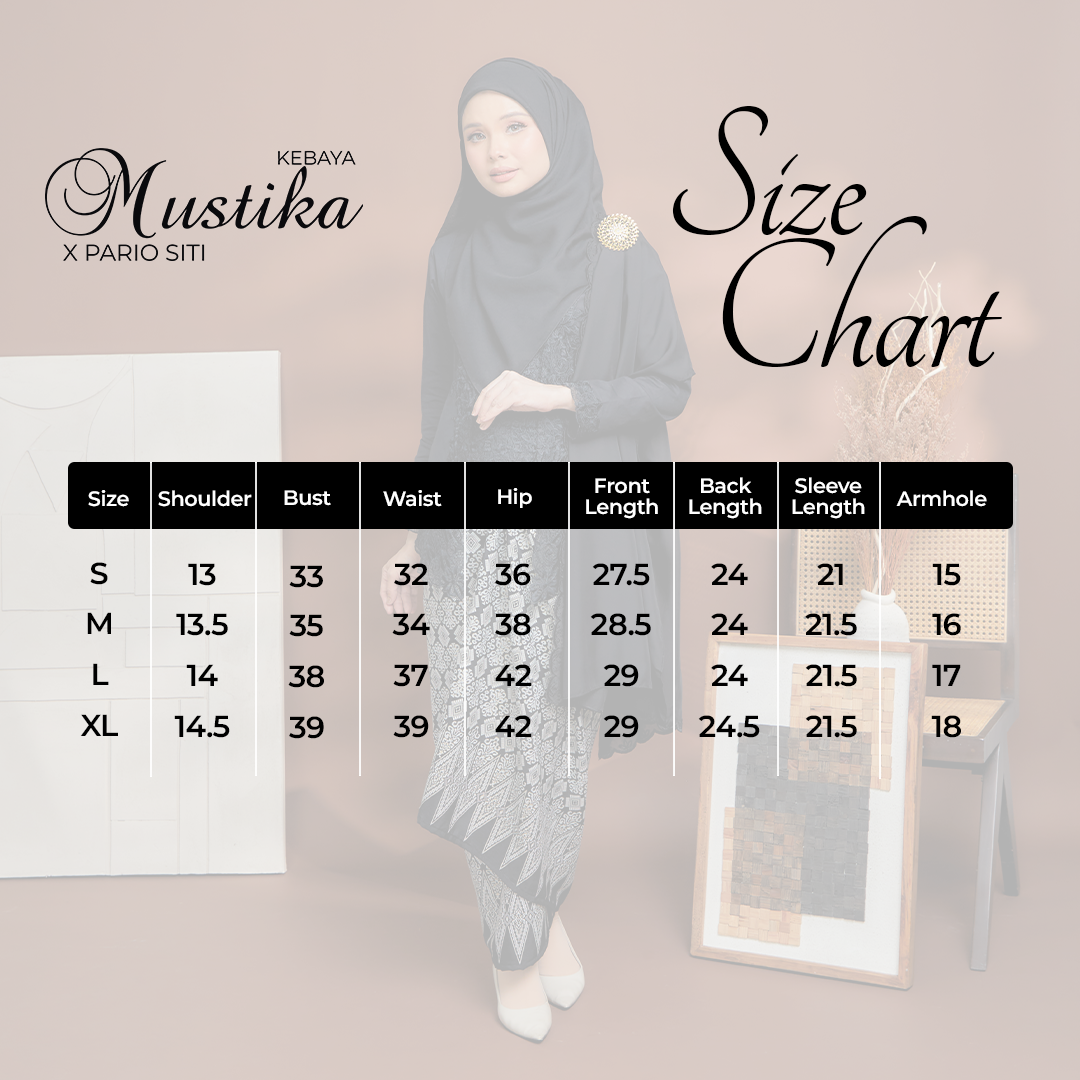 (TOP ONLY) Mustika Black