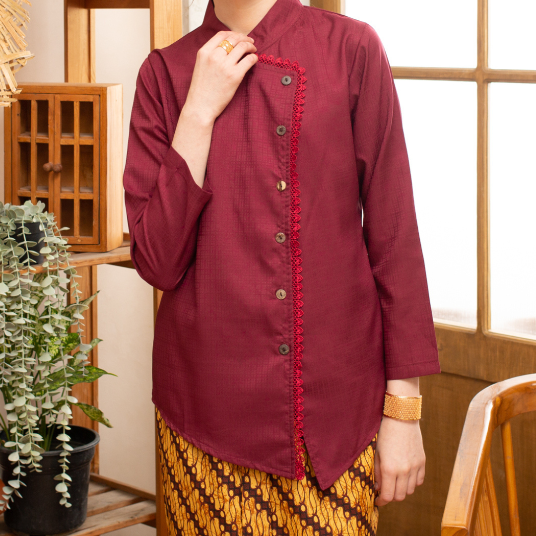 (SET) KEBAYA JAGGAN DIAN MAWAR (FREE SHIPPING)