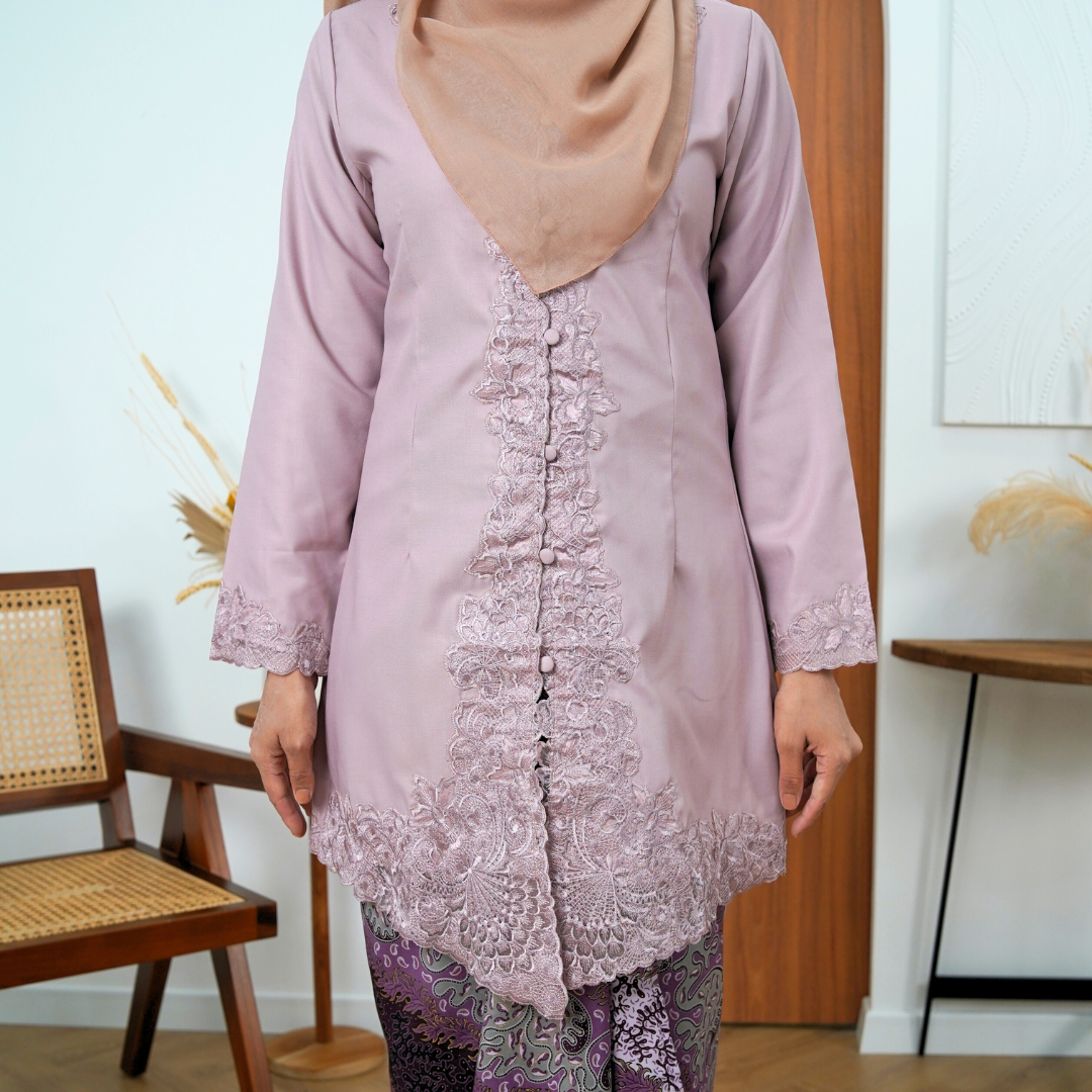 (SET) Kebaya Mekar Lilac Mist X Pario Laila Purple (FREE SHIPPING)